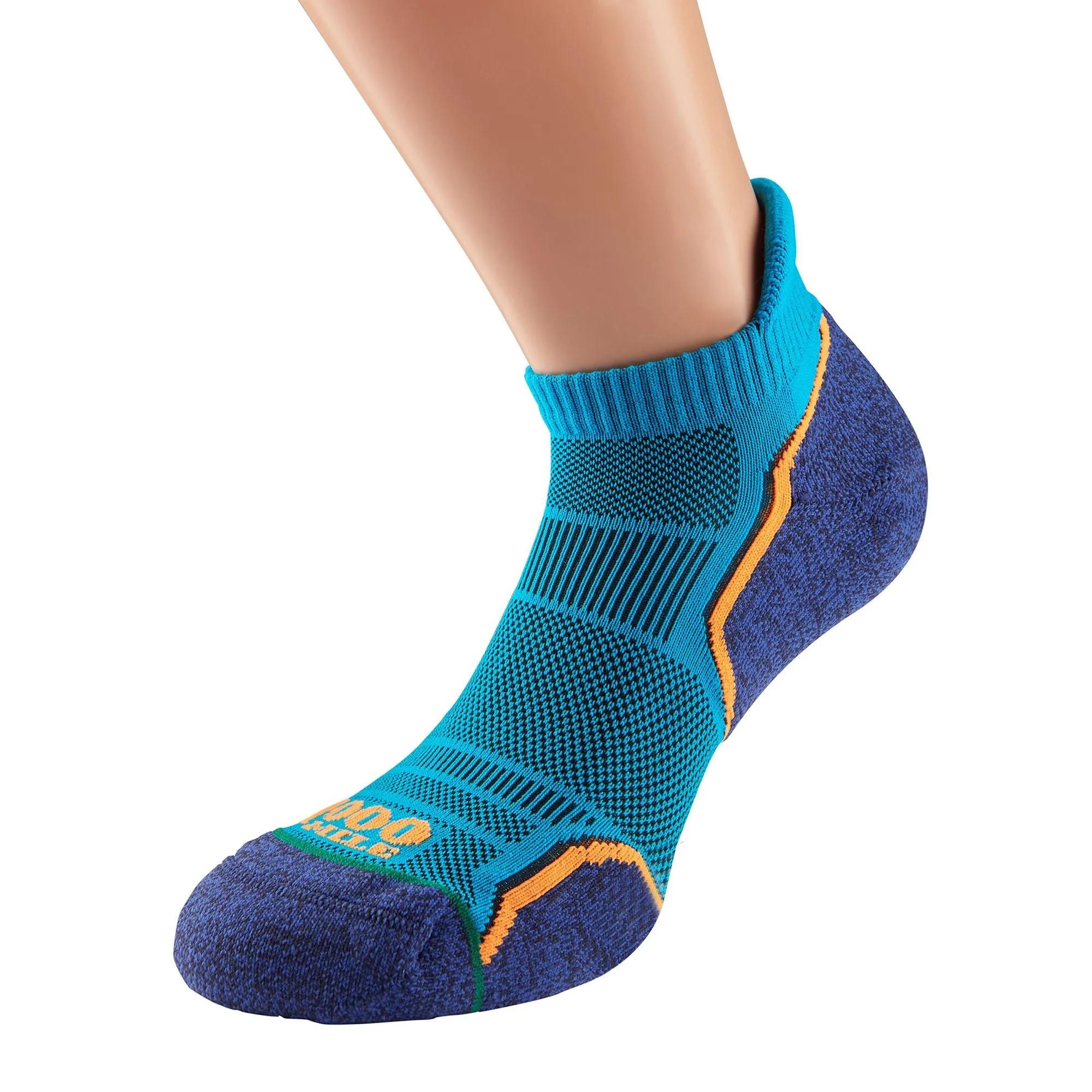 2 Pack Mens Single Layer Running Ankle Socks