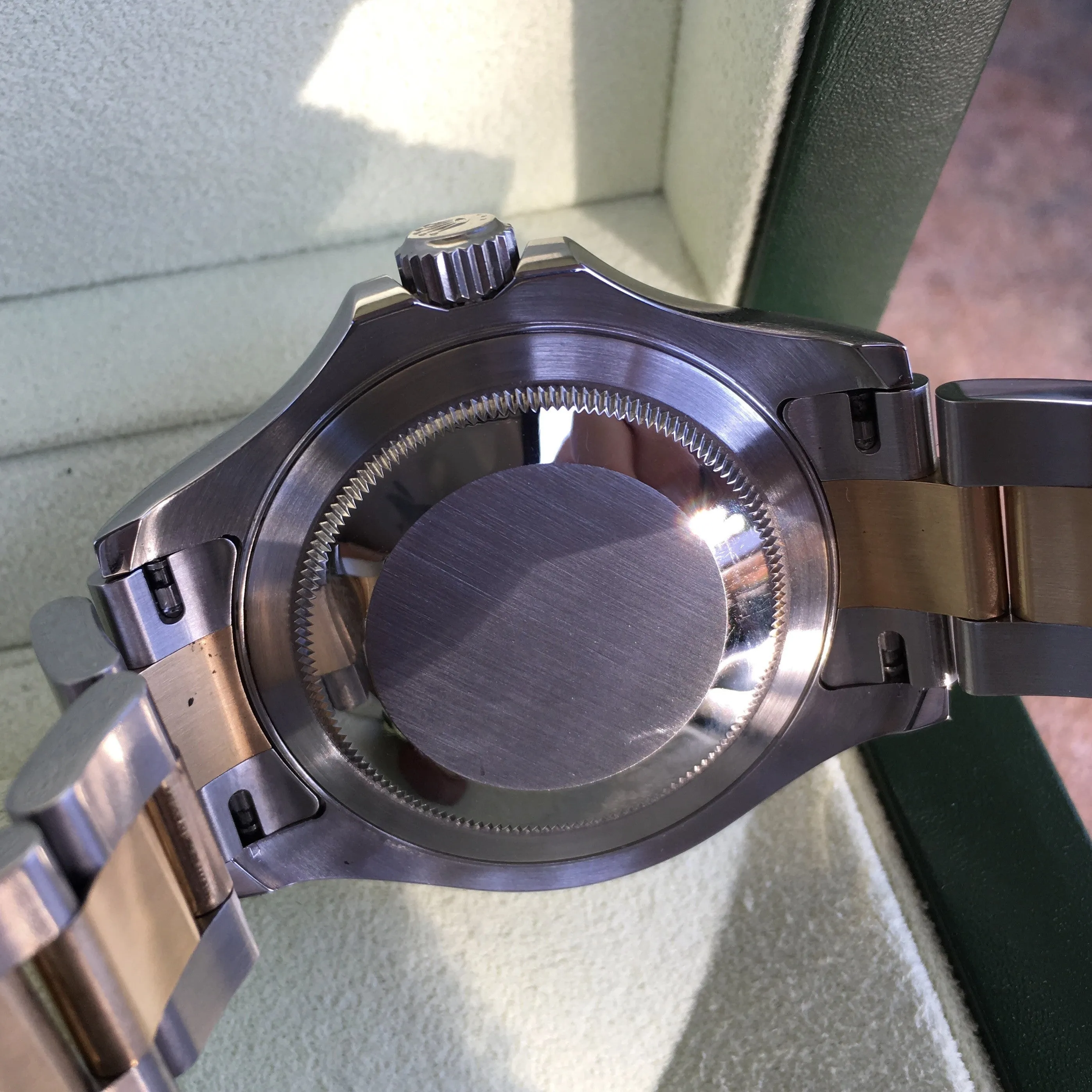 2006 Rolex Yachtmaster 16623 Two Tone Steel Gold 40mm White Oyster Wristwatch Box Papers