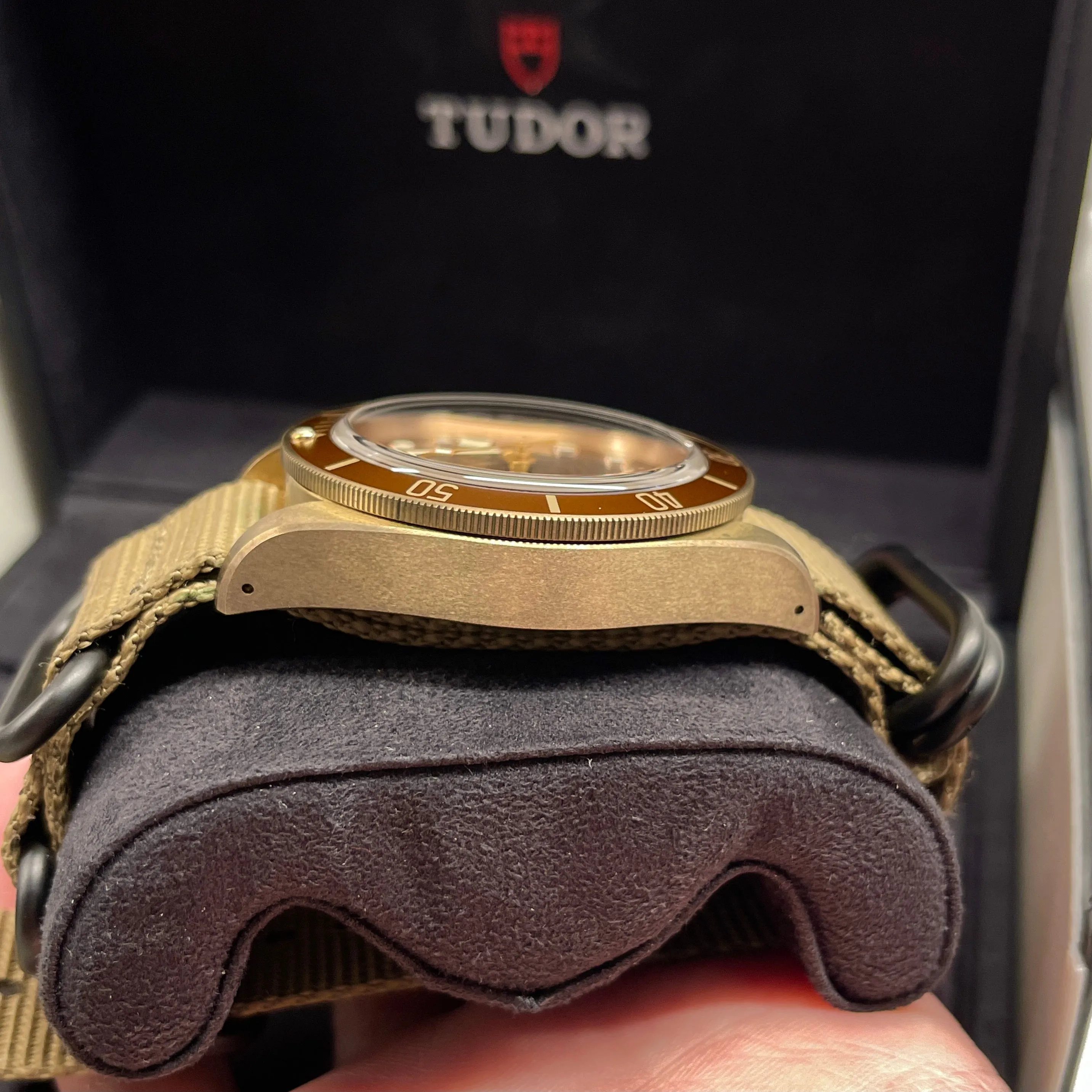 2019 Tudor Heritage Black Bay Bronze 79250BM Tobacco Brown Automatic Wristwatch Box Papers