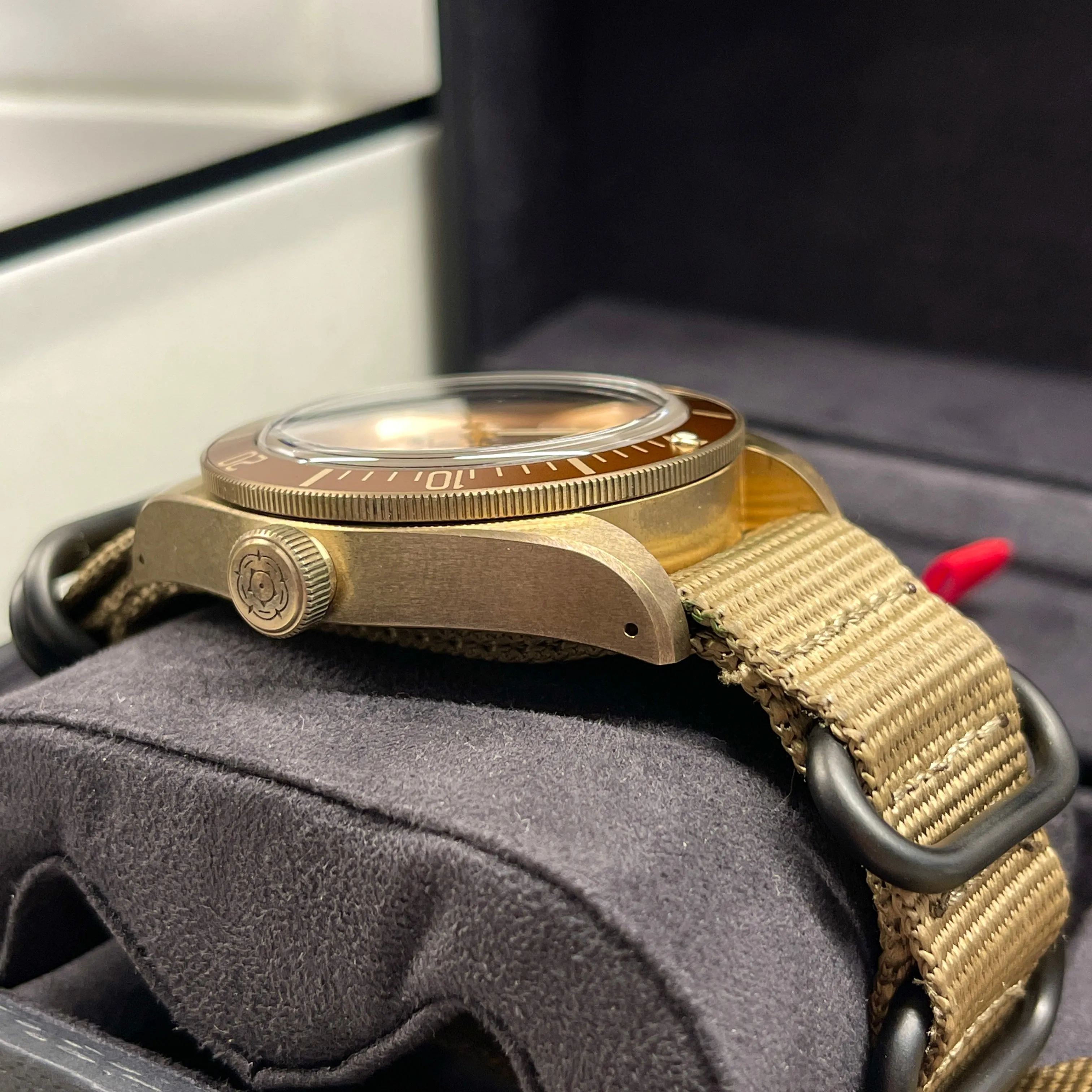 2019 Tudor Heritage Black Bay Bronze 79250BM Tobacco Brown Automatic Wristwatch Box Papers
