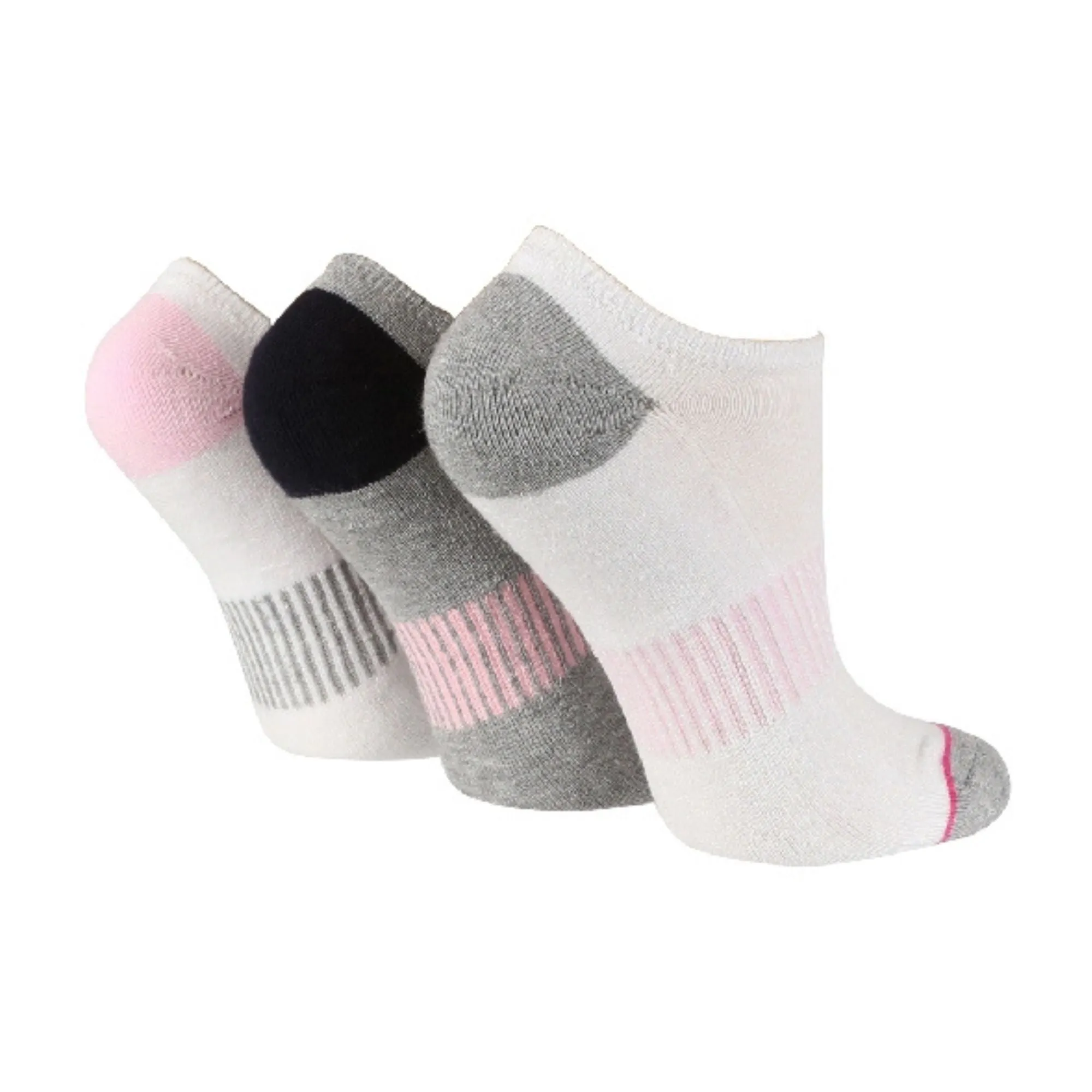 3 Pack Ladies Bamboo Low Cut Trainer Ankle Socks