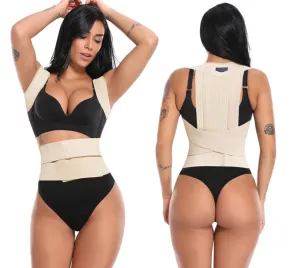 4-In-1 Back, Clavicle, Spine And Posture Support Brace Straightener, Corrector and Hunchback Correction and lower Back Pain Relief