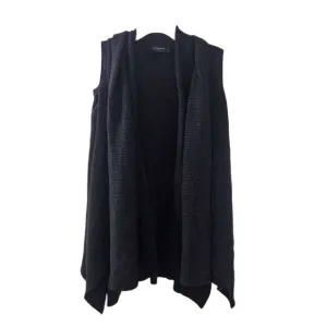 All Saints Cava Cardigan Merino Wool Women's XS Charcoal Fine Knit