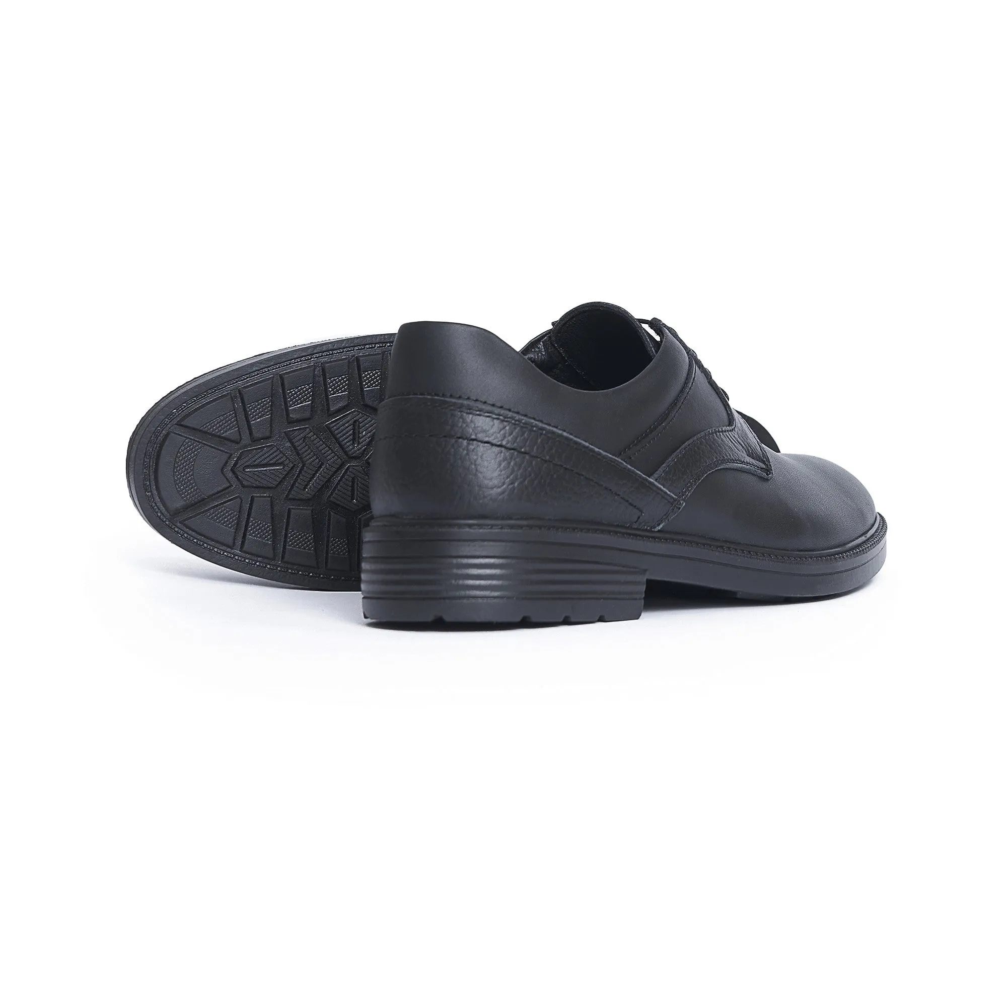 AS6 Leather Black Oxford Shoe - Men's Footwear by Koka Store