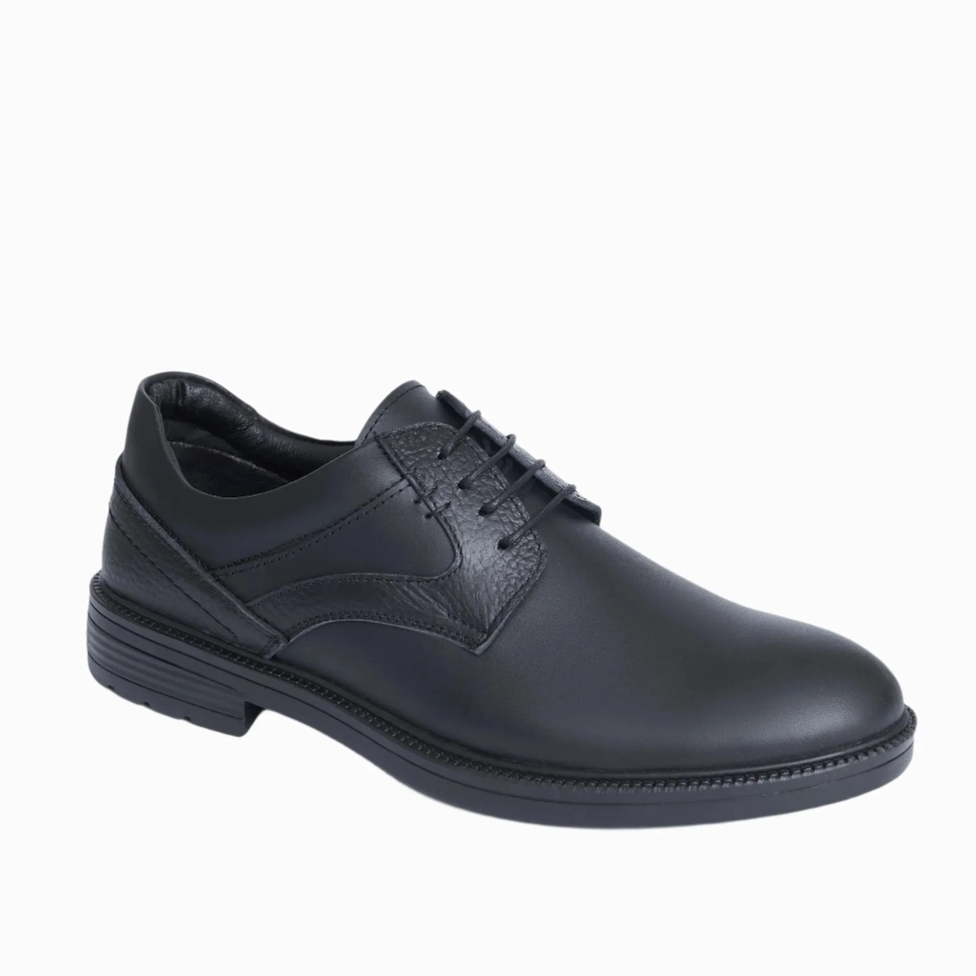 AS6 Leather Black Oxford Shoe - Men's Footwear by Koka Store