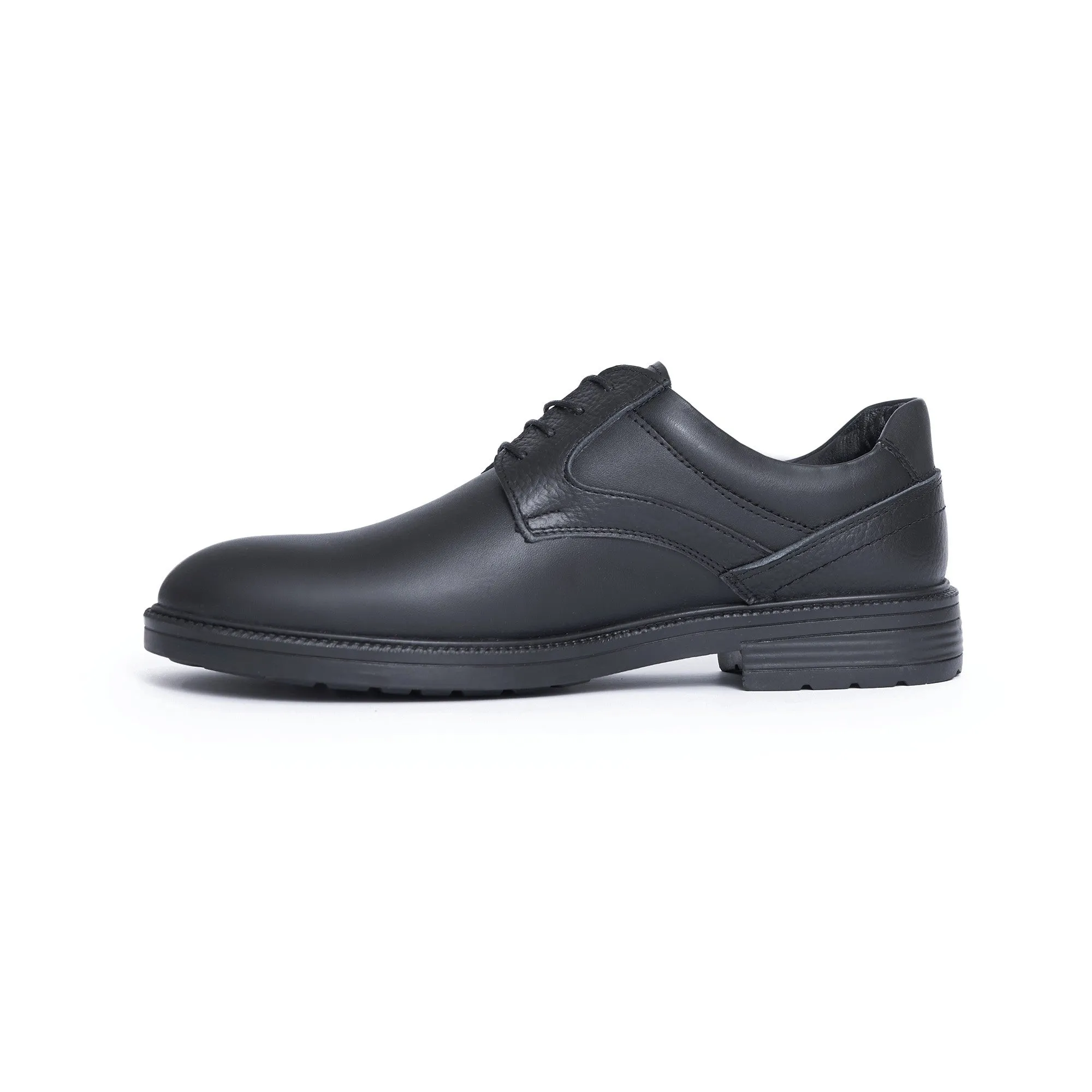 AS6 Leather Black Oxford Shoe - Men's Footwear by Koka Store