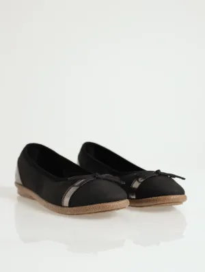 Bow Detail Comfort Pump - Black