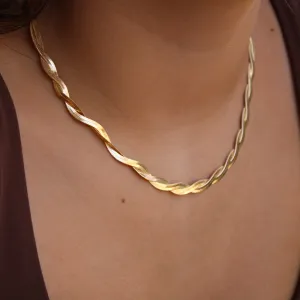 Braided Snake Chain Necklace