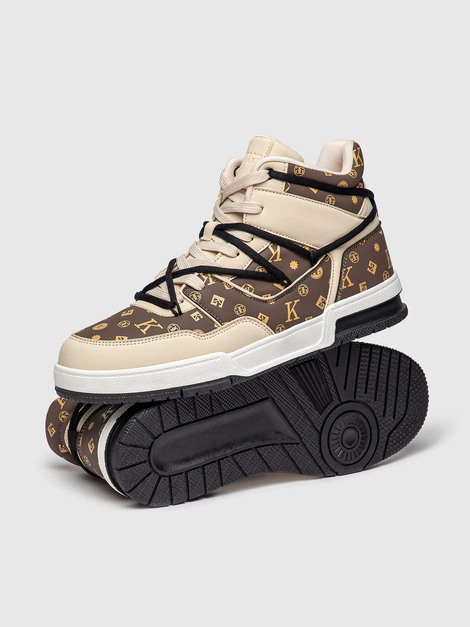 Brown Logomania High Sneakers