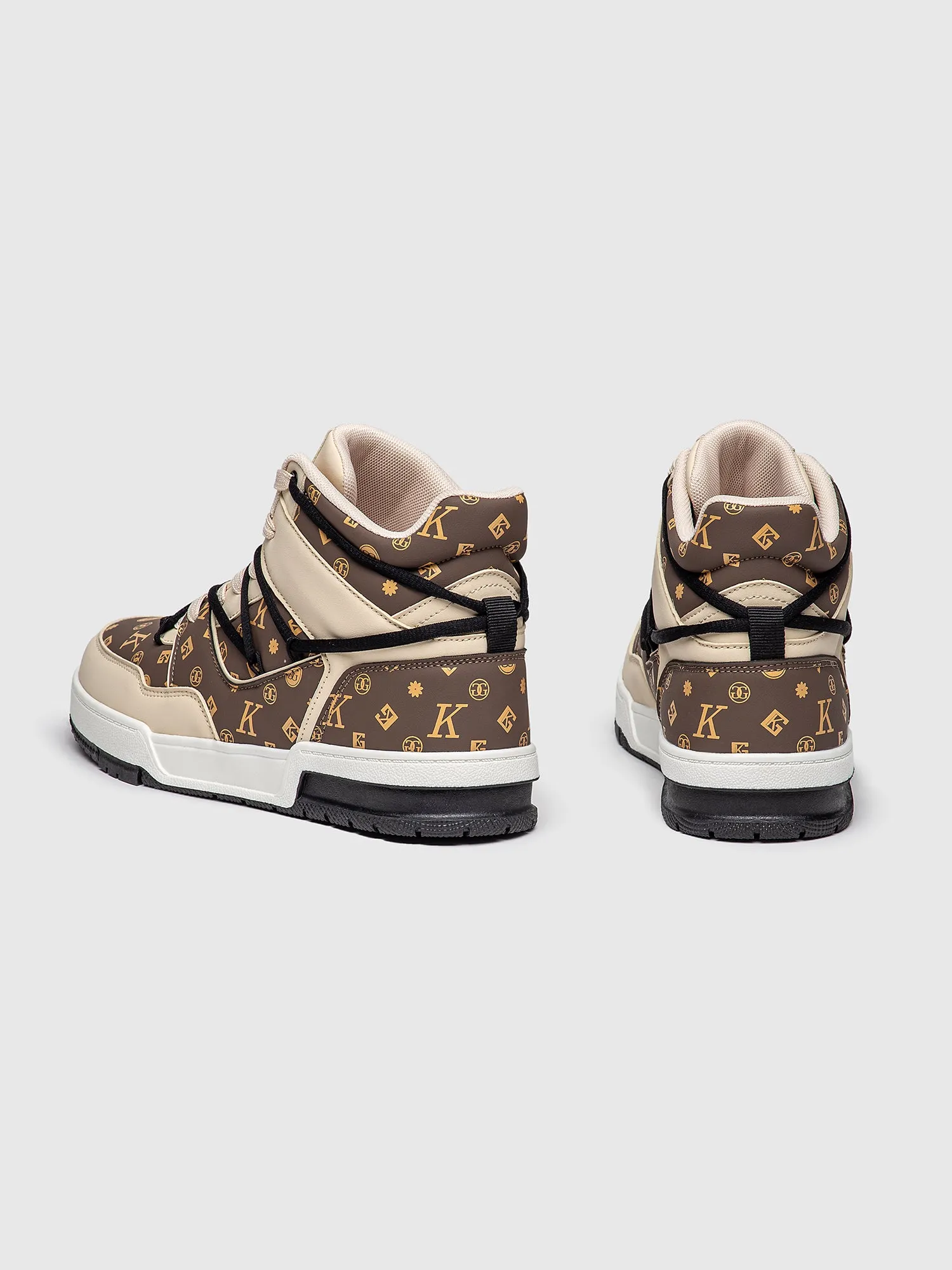 Brown Logomania High Sneakers