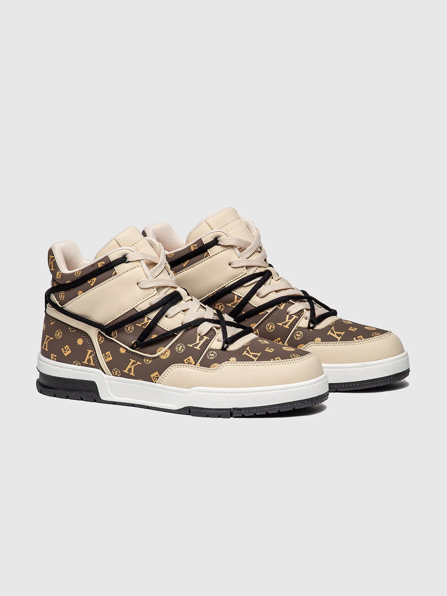 Brown Logomania High Sneakers