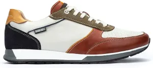 'Cambil' men's lace-up sneaker - red mix