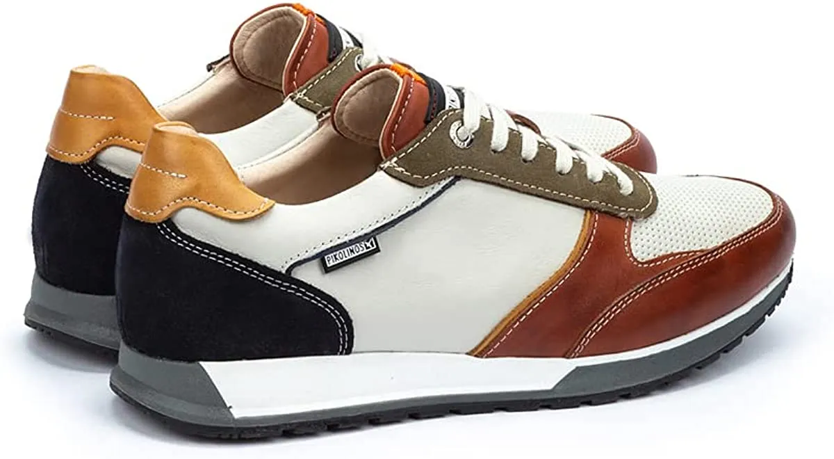 'Cambil' men's lace-up sneaker - red mix