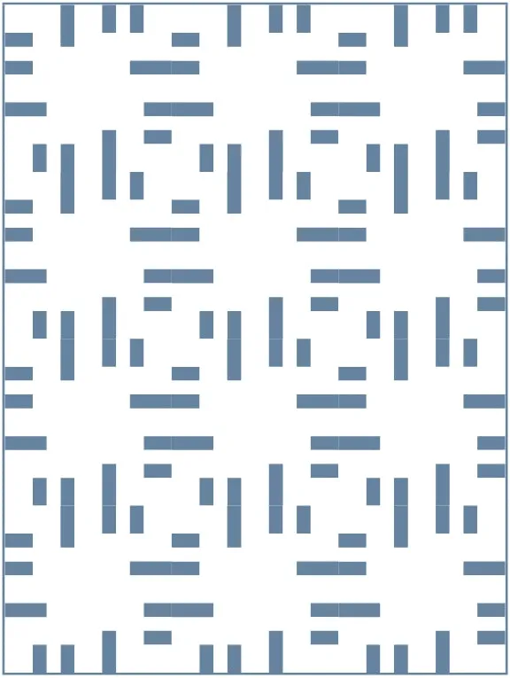 Candy Bar Quilt Block Pattern