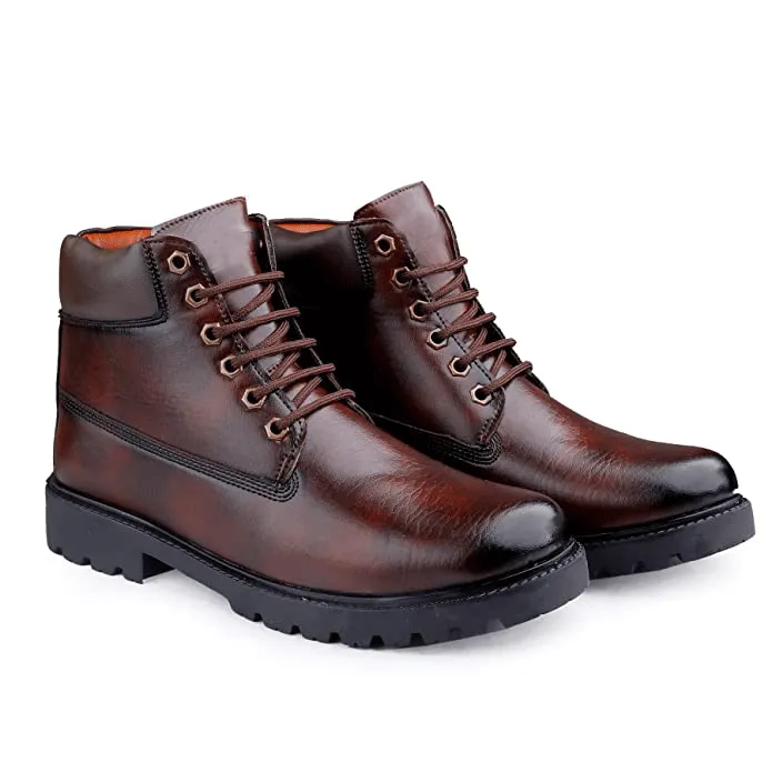 Classy Casual Lace-Up Ankle Boot For Men's-UniqueandClassy