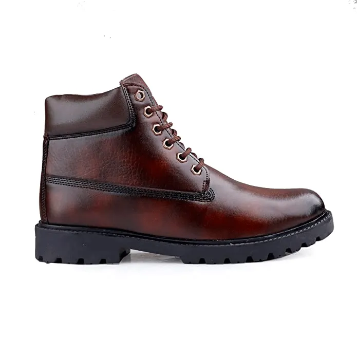 Classy Casual Lace-Up Ankle Boot For Men's-UniqueandClassy