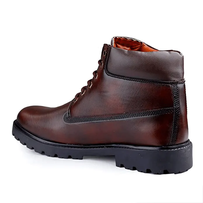 Classy Casual Lace-Up Ankle Boot For Men's-UniqueandClassy