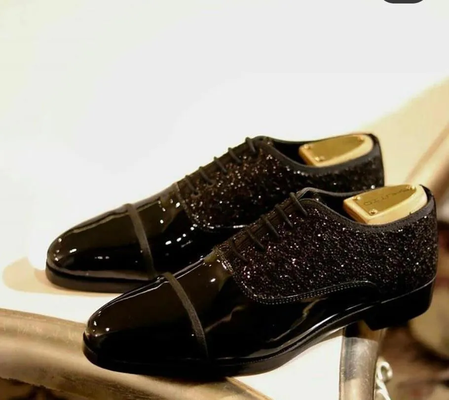 Classy Shiny Party Wear Shoes With Lace-Up For All Season-Unique and Classy