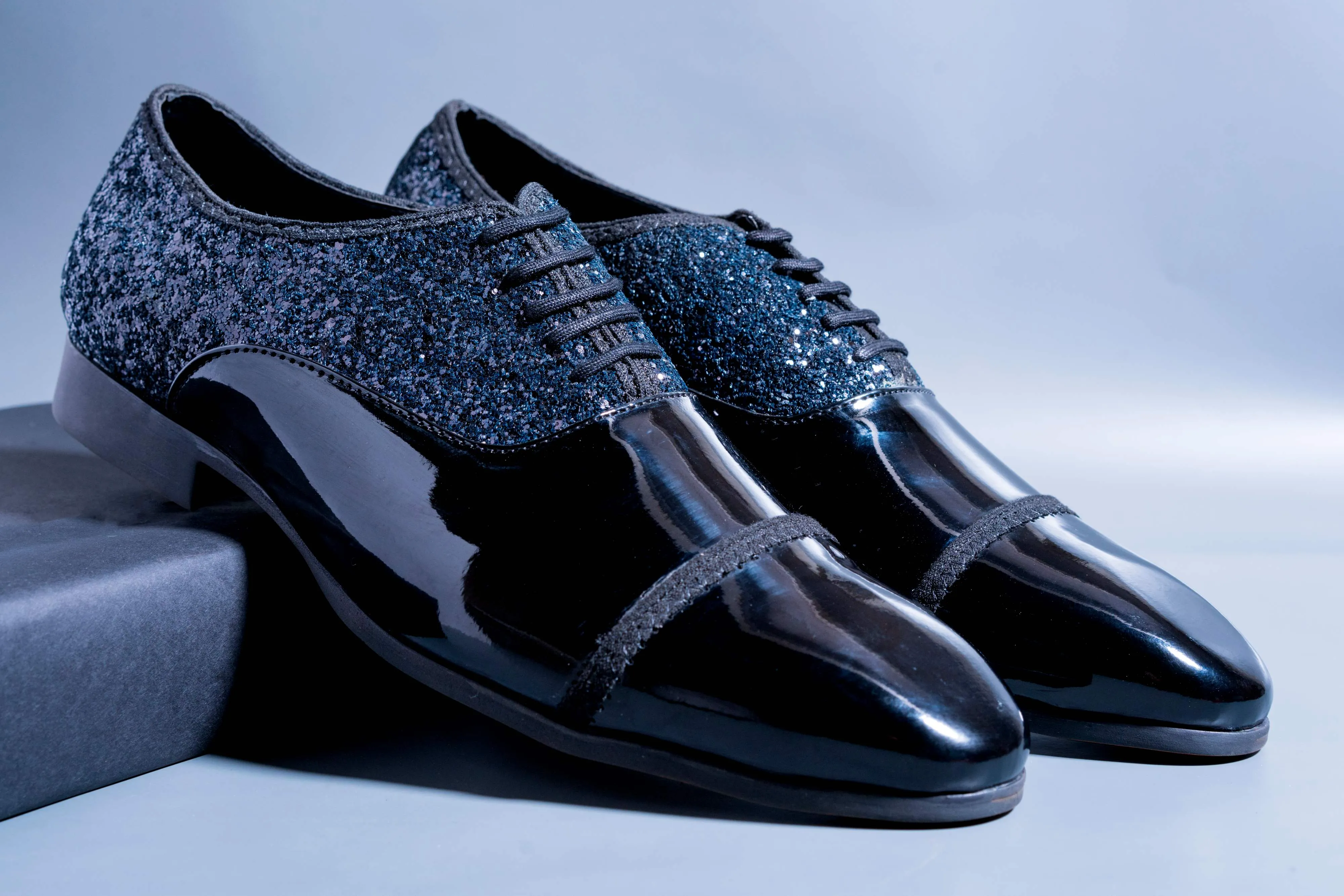 Classy Shiny Party Wear Shoes With Lace-Up For All Season-Unique and Classy