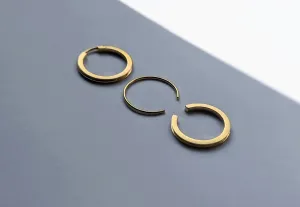 CO  gold hoop earring