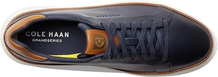 Cole Haan Grandpro TopSpin Sneaker Navy Blazer Leather/British Tan/Ivory