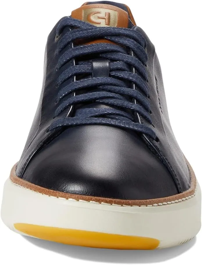 Cole Haan Grandpro TopSpin Sneaker Navy Blazer Leather/British Tan/Ivory