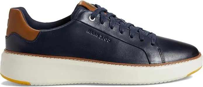 Cole Haan Grandpro TopSpin Sneaker Navy Blazer Leather/British Tan/Ivory