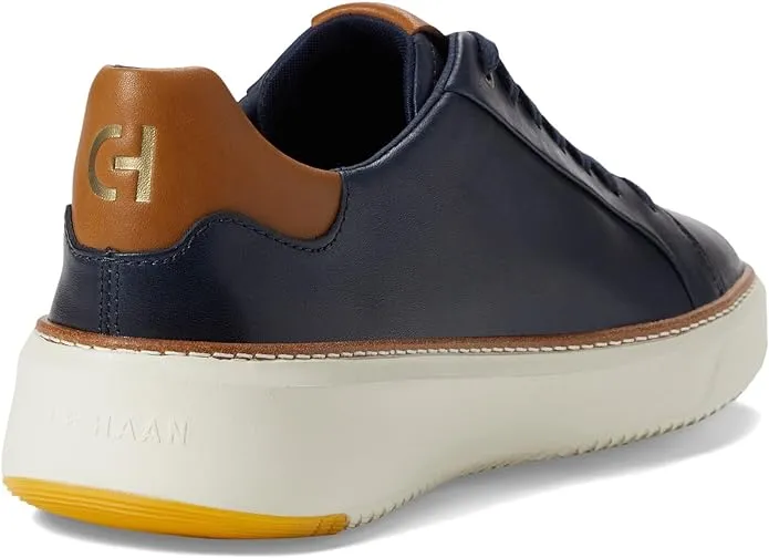 Cole Haan Grandpro TopSpin Sneaker Navy Blazer Leather/British Tan/Ivory