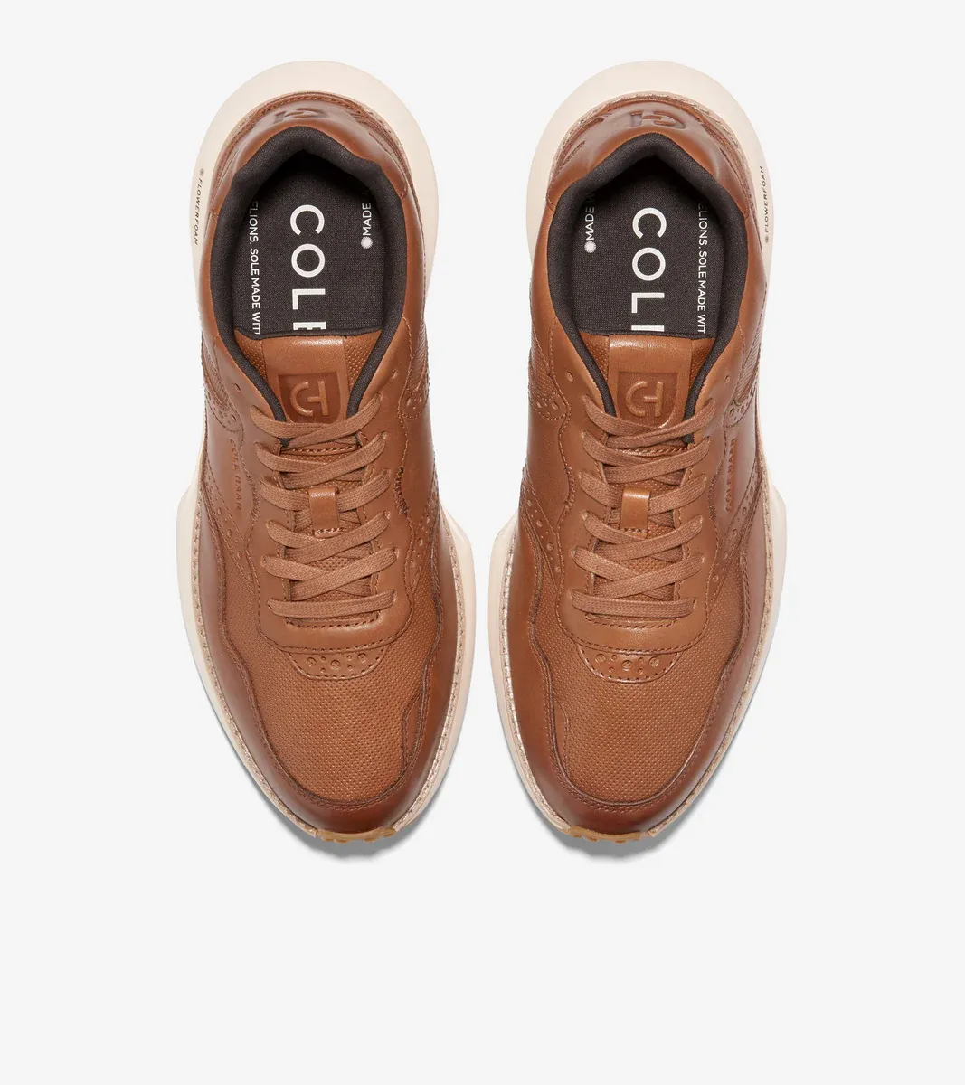 Cole Haan Men's GrandPrø Ashland Sneaker British Tan-Ivory C37392
