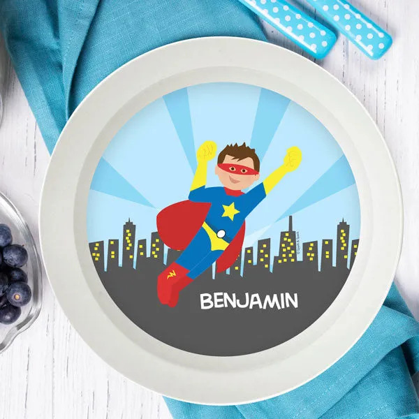Cool Superhero Personalized Kids Bowl