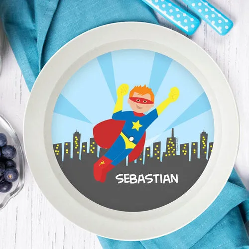 Cool Superhero Personalized Kids Bowl