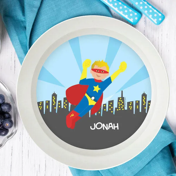 Cool Superhero Personalized Kids Bowl