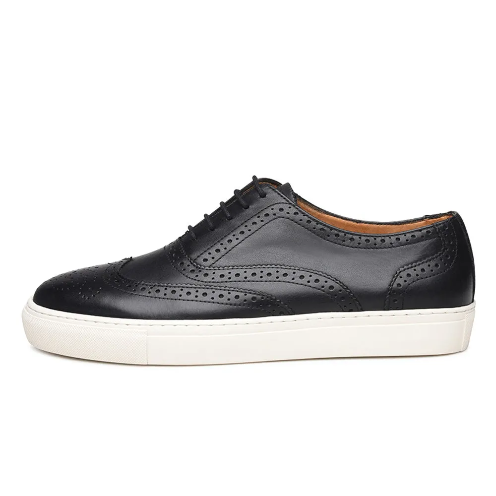 Cullen Black Lace Up Formal Sneaker