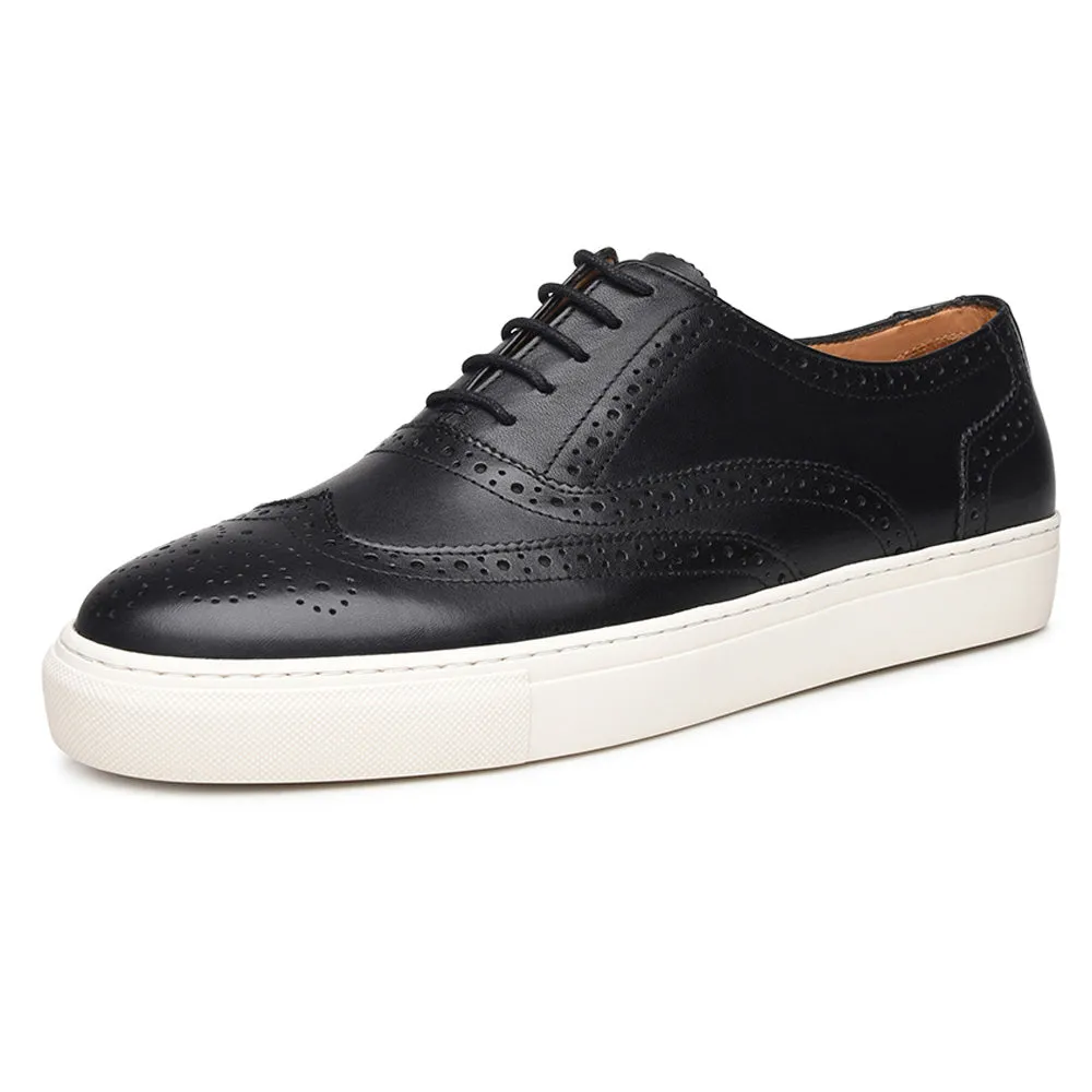 Cullen Black Lace Up Formal Sneaker