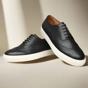 Cullen Black Lace Up Formal Sneaker