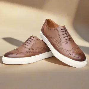 Cullen Tan Lace Up Formal Sneaker