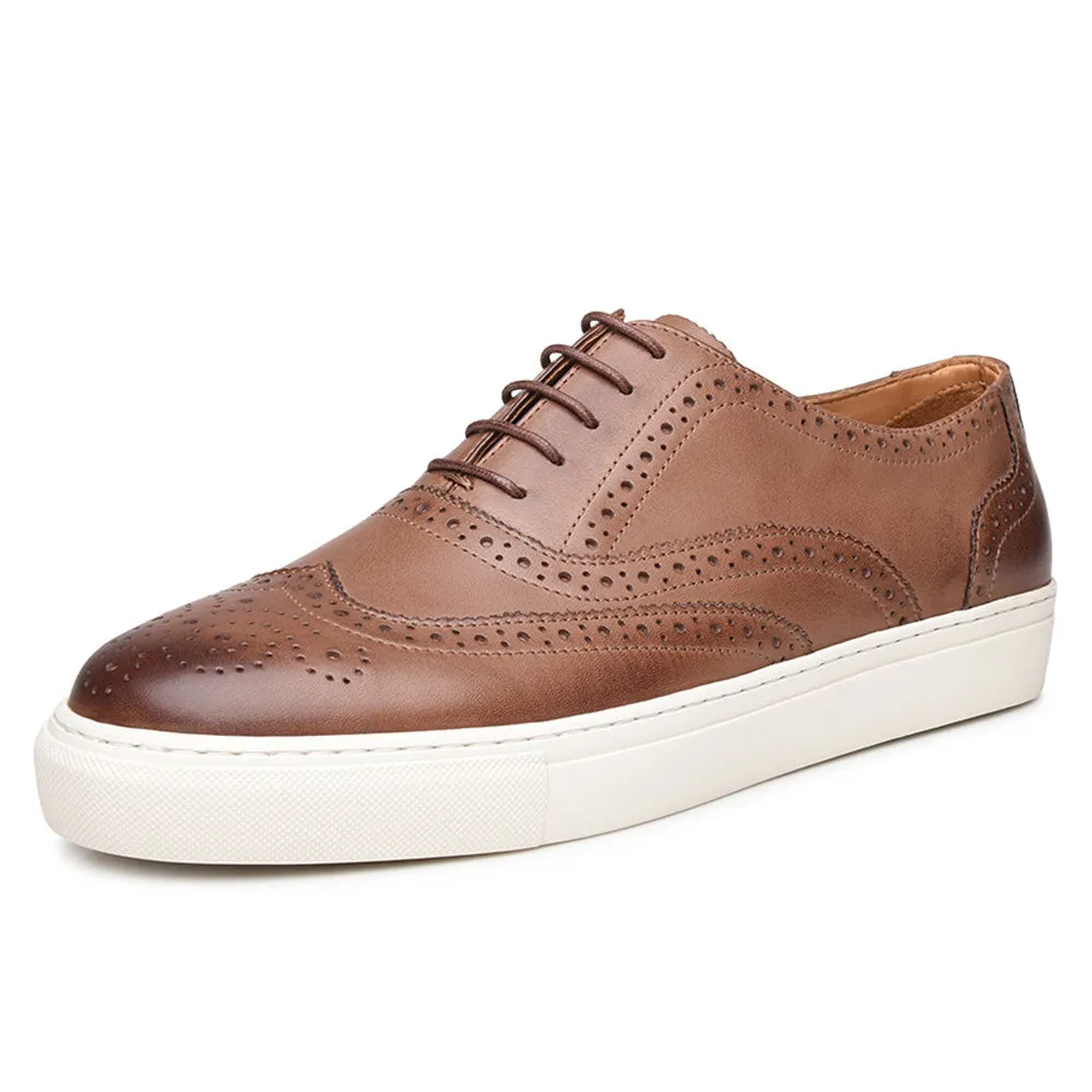 Cullen Tan Lace Up Formal Sneaker