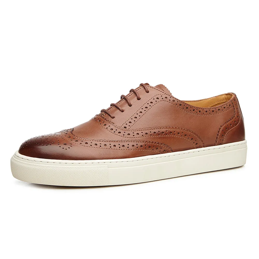 Cullen Tan Lace Up Formal Sneaker