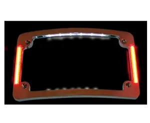 Custom Dynamics Black Tri-Radius All-in-One LED License Plate Frame TF06-B