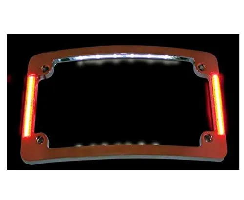 Custom Dynamics Black Tri-Radius All-in-One LED License Plate Frame TF06-B