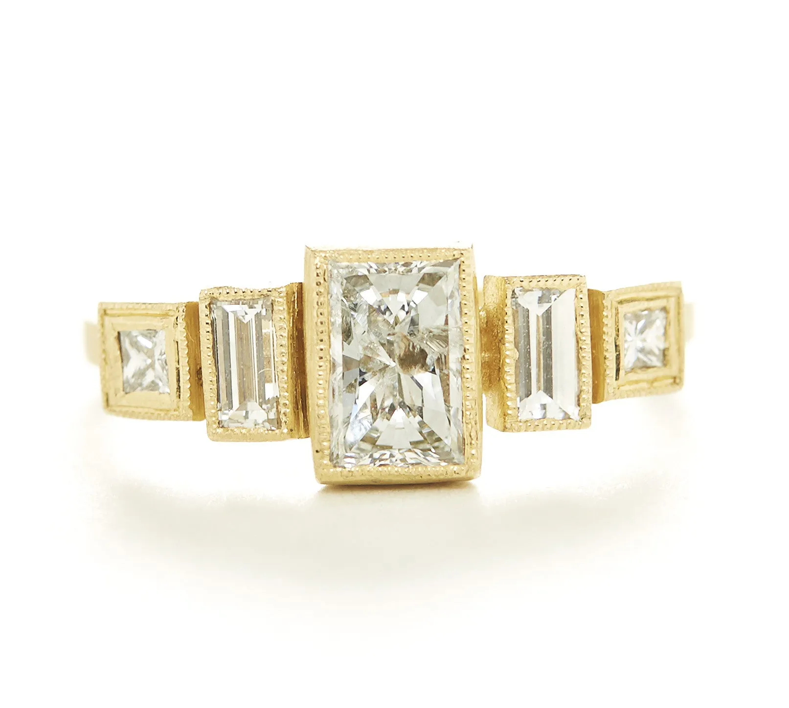 Dreaming in Deco Five Stone Ring