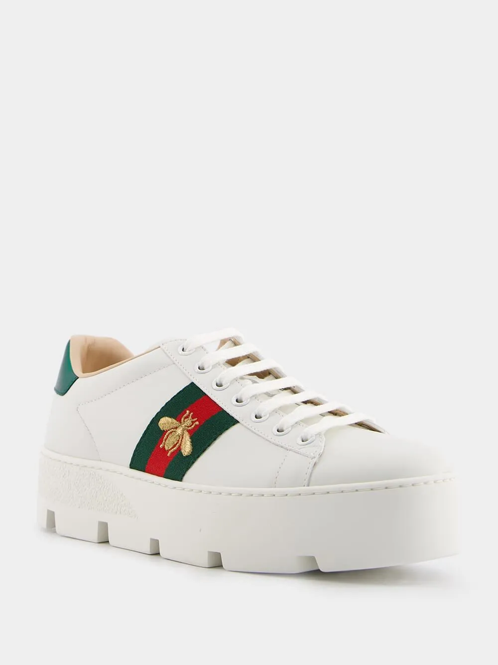 Embroidered Platform Sneakers