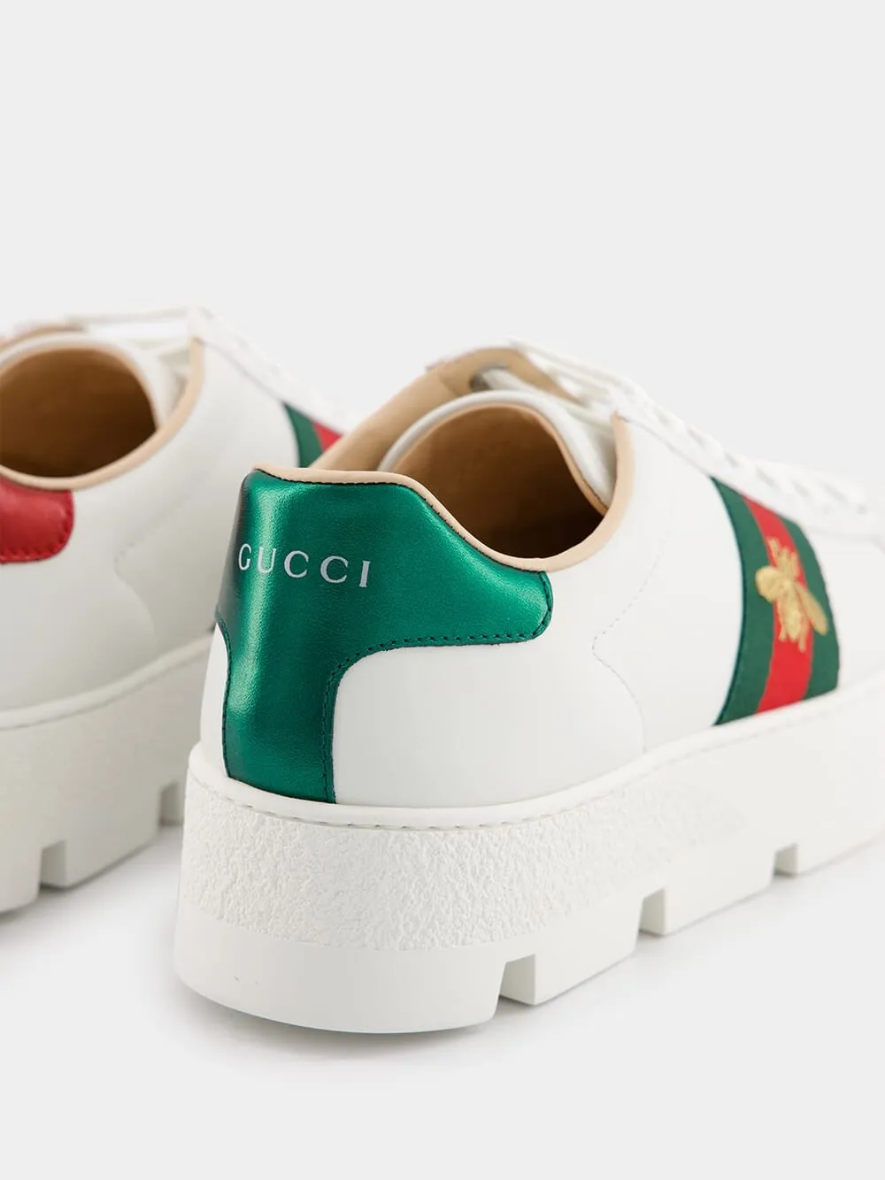 Embroidered Platform Sneakers