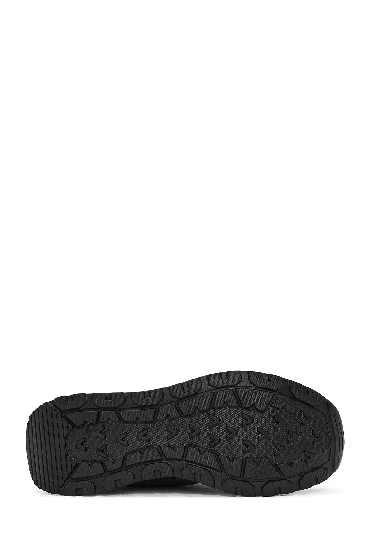 Erkek Siyah Bağcıklı Kumaş Sneaker
