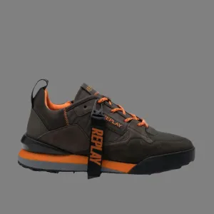 Field Master Sneaker (Dk Grey/Orange)