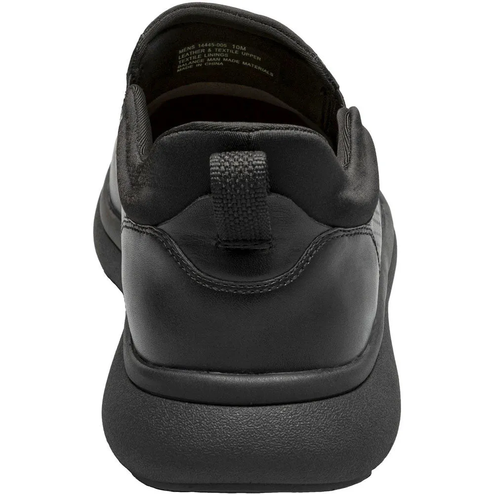 Florsheim Fleet Black Smooth Plain Toe Slip-On Men's Sneaker