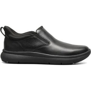 Florsheim Fleet Black Smooth Plain Toe Slip-On Men's Sneaker