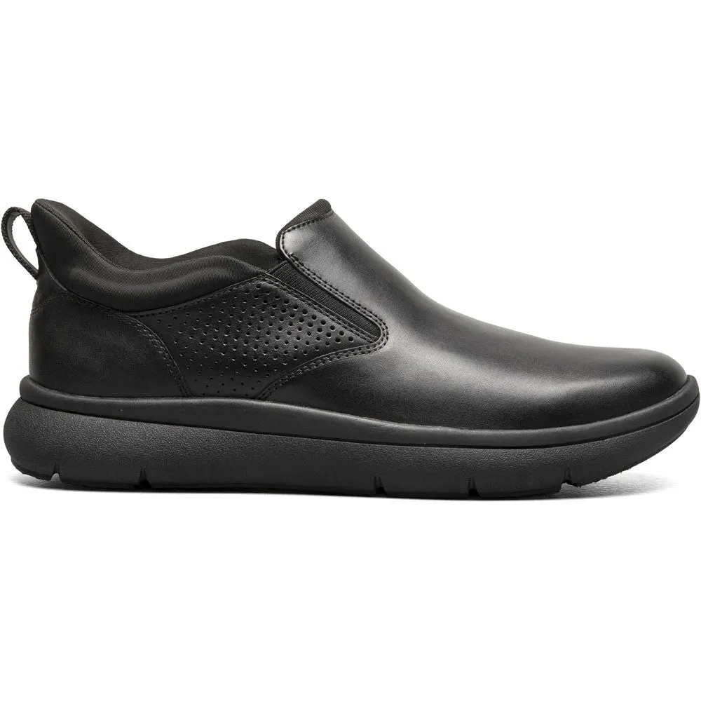 Florsheim Fleet Black Smooth Plain Toe Slip-On Men's Sneaker