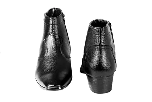 Formal Faux Leather Men's Height Increasing Boots-Unique and Classy