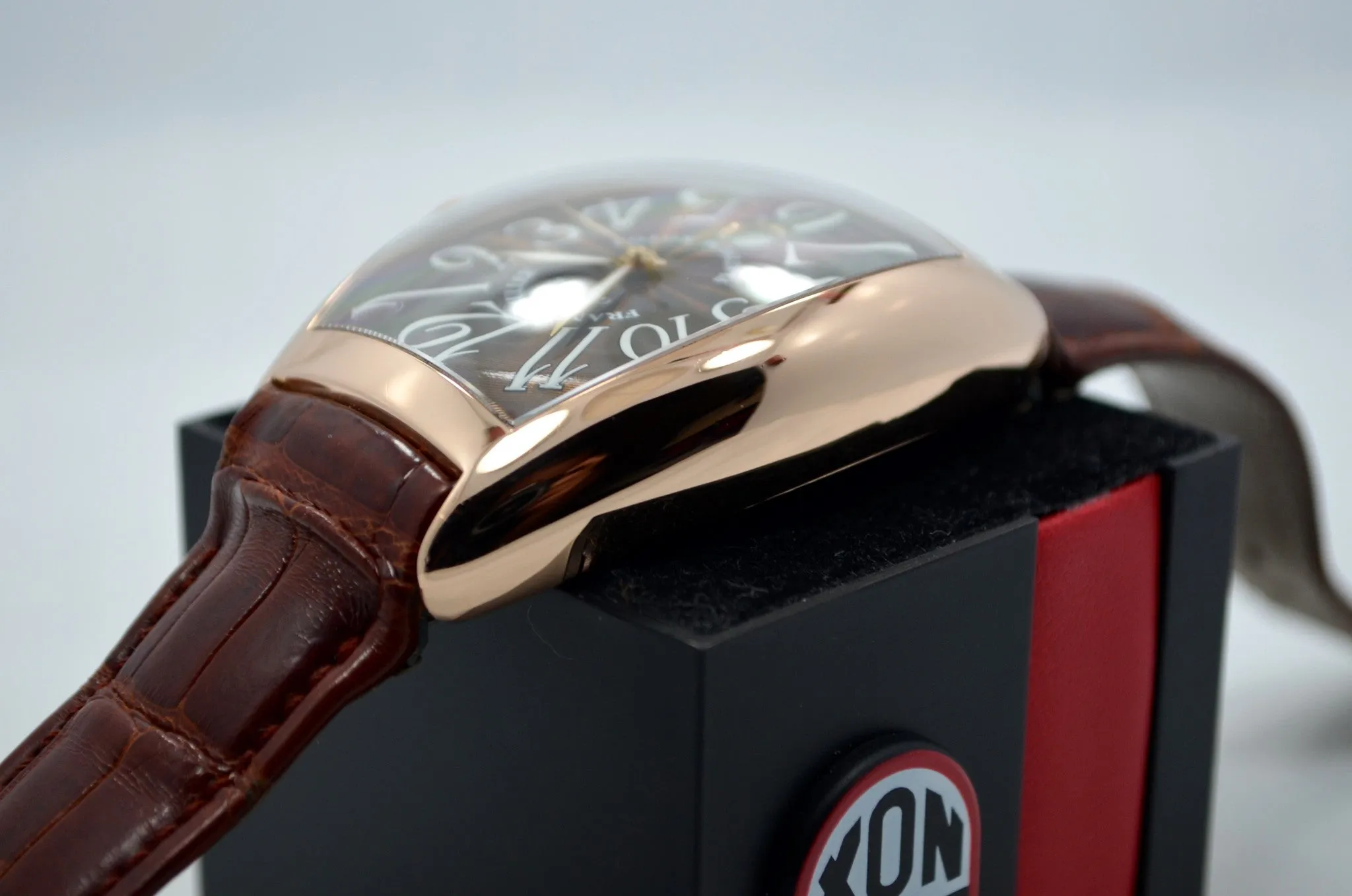 Franck Muller 8880 SC DT 18K Rose Gold XL Curvex Automatic Platinum Rotor Watch